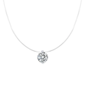 Invisible Halskette - 925 Sterling Silver