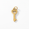 Heart Key Charm