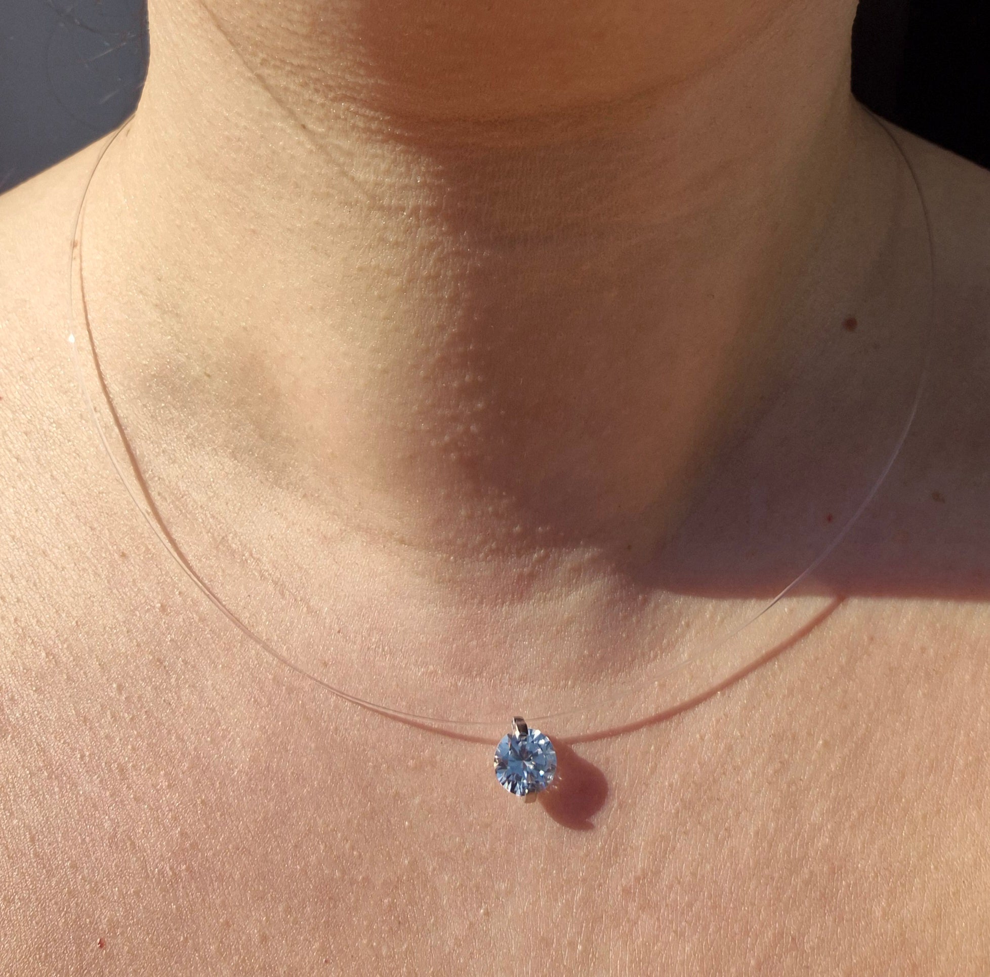 Invisible Halskette - 925 Sterling Silver