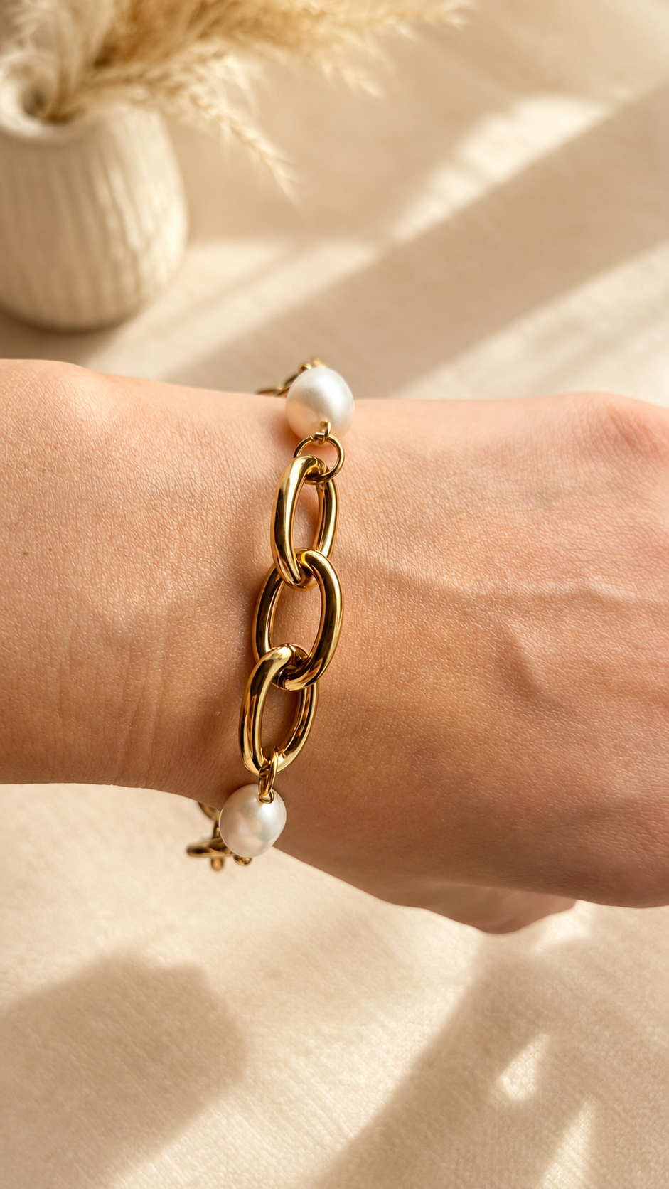 Pearl Link Armband